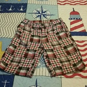 Boys Plaid Shorts